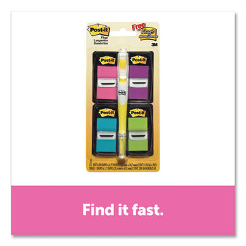 Post-it® Flags Page Flag Value Pack, Assorted Colors, 200 Flags And Highlighter With 50 Flags freeshipping - TVN Wholesale